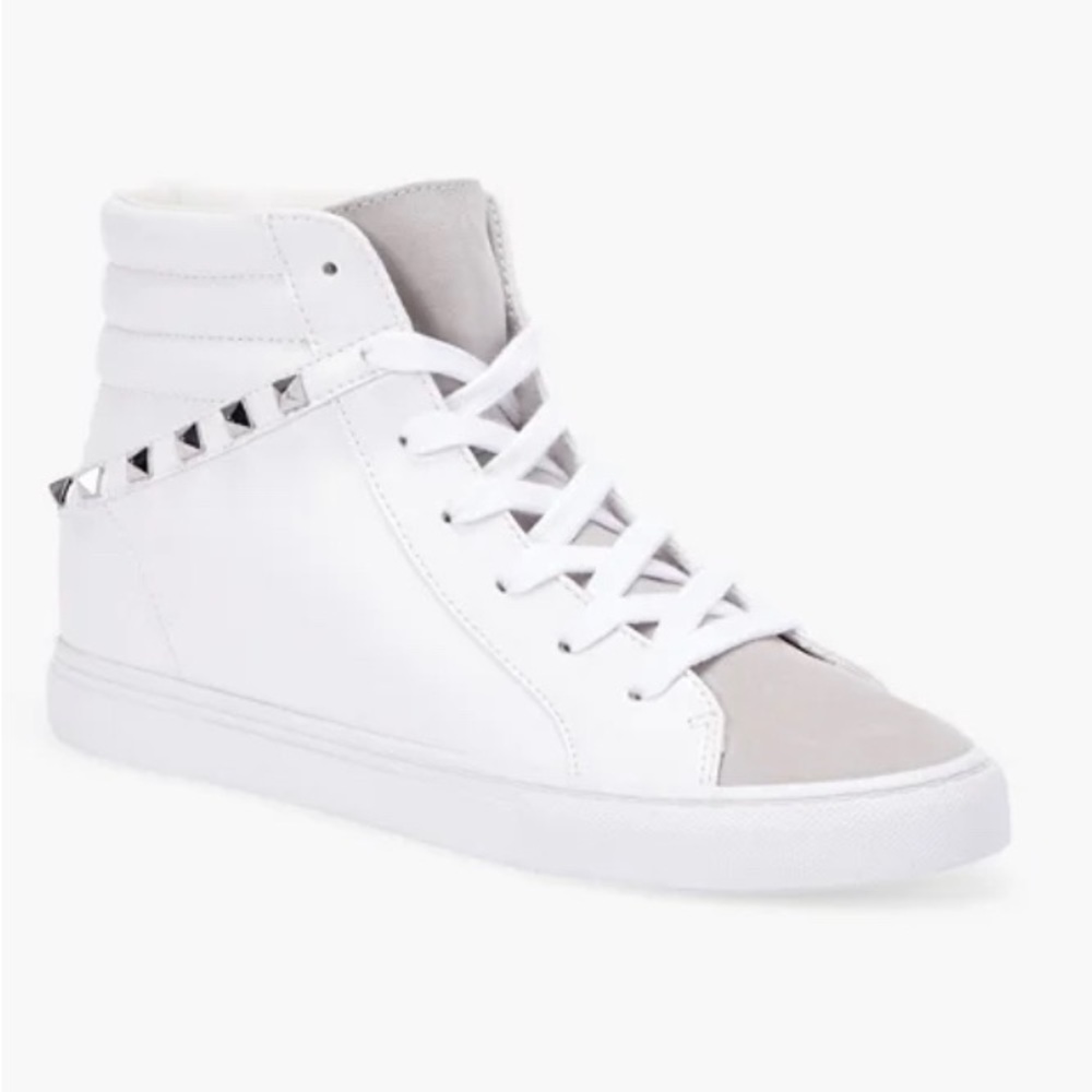Just Fab Landry White High Top Sneakers